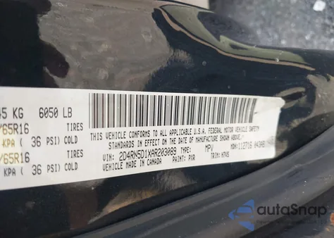 2010 Dodge Grand Caravan Sxt from USA, damaged, VIN 2D4RN5D1XAR203089